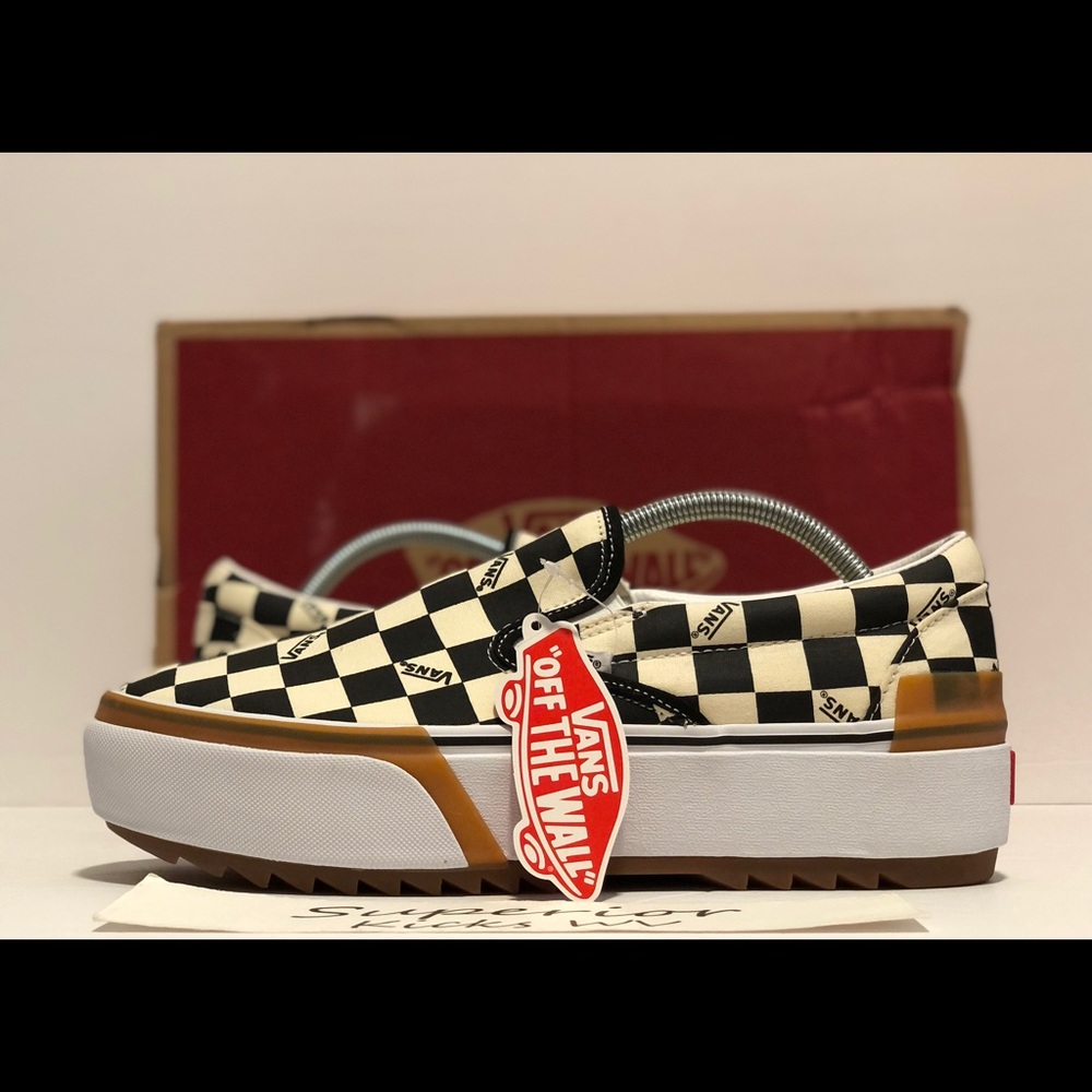 Vans Classic Slip-On Stacked (Checkerboard)